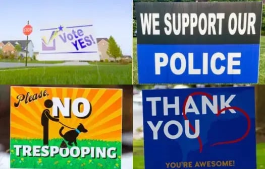 lawn sign fun fact
