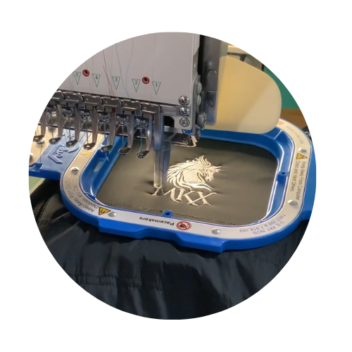 screen print and embroidery